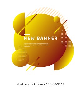 liquid color abstract geometric shape. Fluid gradient elements for minimal banner, logo, social post. Futuristic trendy dynamic elements. Abstract background