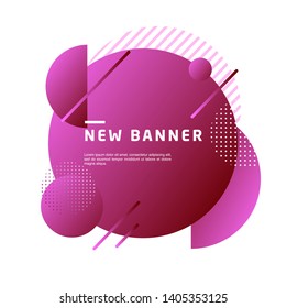 liquid color abstract geometric shape. Fluid gradient elements for minimal banner, logo, social post. Futuristic trendy dynamic elements. Abstract background