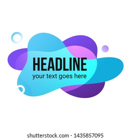 liquid color abstract geometric shapes illustrated as flexible round banners. Fluid gradient elements for banners, logo design, social media post. Futuristic trendy dynamic templates. Abstract gradien