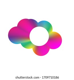 Liquid color abstract geometric shapes. Template bagdes. Stock - Vector illustration for your design and business