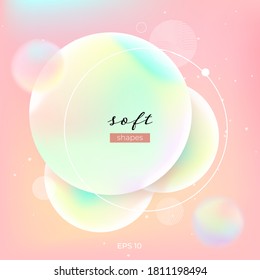 Liquid color abstract geometric shapes. Fluid gradient elements for minimal banner, logo, social post. Futuristic trendy dynamic elements. Abstract background. Eps10 vector.