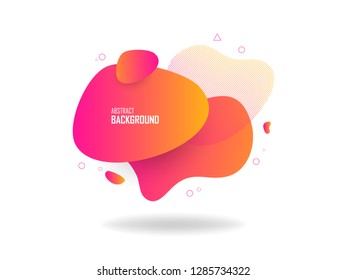 Liquid color abstract shapes, abstract design background. Abstract vector gradient elements for logo, banner, post
