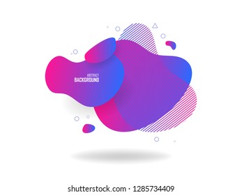Liquid color abstract shapes, abstract design background. Abstract vector gradient elements for logo, banner, post