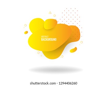 Liquid color abstract shapes, abstract design background. Abstract vector gradient elements for logo, banner, post