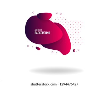 Liquid color abstract shapes, abstract design background. Abstract vector gradient elements for logo, banner, post