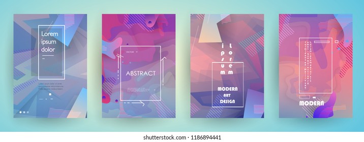 Liquid color background design. A4 format. Futuristic design posters