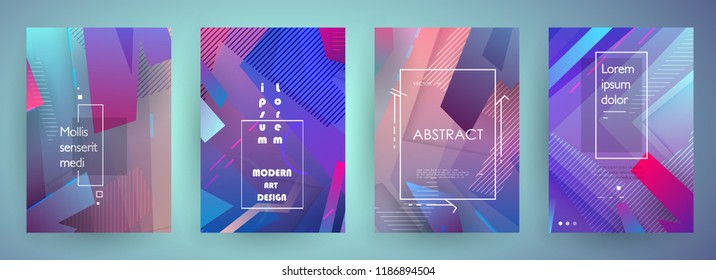 Diseño de fondo de color líquido. Formato A4. Carteles de diseño futurista