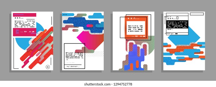 Liquid color background design. A4 format. Futuristic design posters
