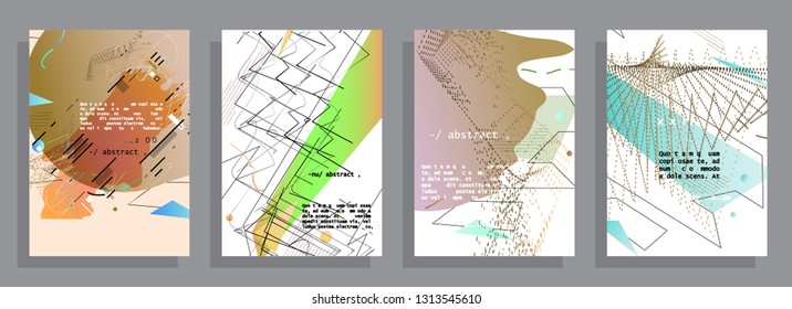 Liquid color background design. A4 format. Futuristic design posters