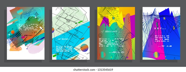 Liquid color background design. A4 format. Futuristic design posters