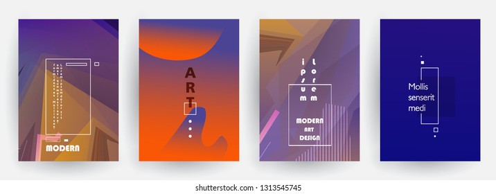 Liquid color background design. A4 format. Futuristic design posters