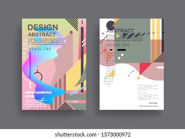 Liquid color background design. A4 format. Futuristic design posters