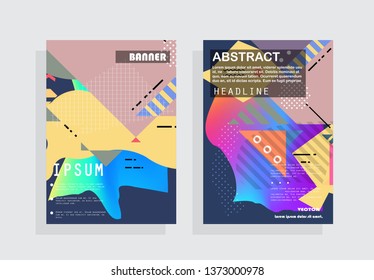 Liquid color background design. A4 format. Futuristic design posters