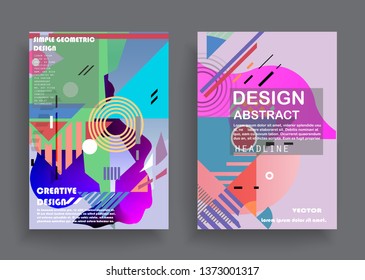 Liquid color background design. A4 format. Futuristic design posters