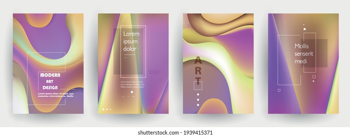 Liquid color background design. A4 format. Futuristic design posters