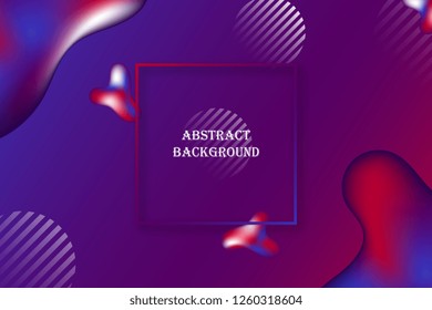 Liquid color background design. Abstract background with linear shapes. Fluid shapes composition. Trendy abstract background. Template for your design. Eps10. Vector illustration
