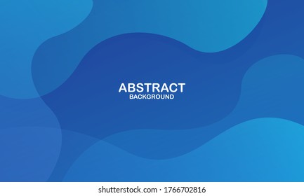 Diseño de fondo de color líquido. Elementos azules con gradiente de fluido. Composición dinámica de formas. Ilustración del vector