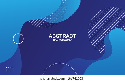 Liquid color background design. Blue elements with fluid gradient. Dynamic shapes composition. Eps10 vector