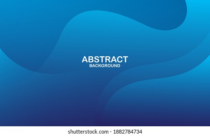 Liquid color background design. Blue elements with fluid gradient. Dynamic shapes composition. Eps10 vector