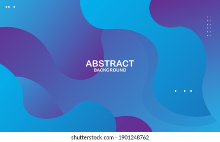 Diseño de fondo de color líquido. Elementos azules con gradiente de fluido. Composición dinámica de formas. Ilustración del vector