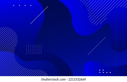 Liquid color background design. Blue elements with fluid gradient. Dynamic shapes composition. Vector illustration