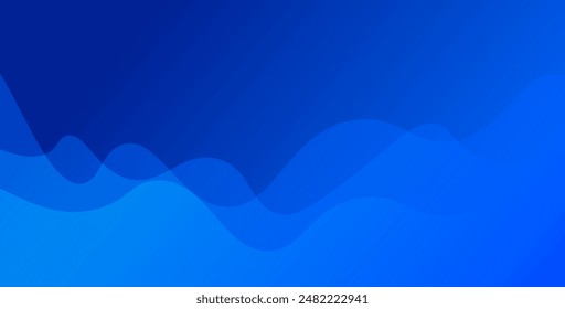 Liquid color background design. Blue elements with fluid gradient. Dynamic shapes composition. Vector eps10 