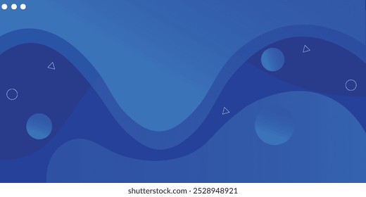 Liquid color background design. Blue elements with fluid gradient. Dynamic shapes composition. Eps10 vector