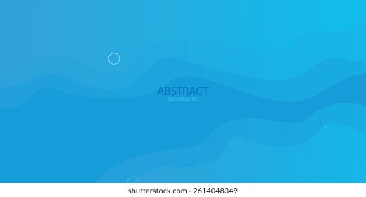 Liquid color background design. Blue elements with fluid gradient. Dynamic shapes composition. Vector illustration