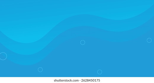 Liquid color background design. Blue elements with fluid gradient. Dynamic shapes composition.