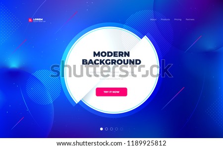 Liquid color background design with circle. Fluid gradient shapes composition. Futuristic design posters. Eps10 vector.