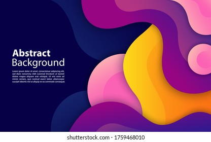 Liquid color background design. dynamic textured geometric elements design.