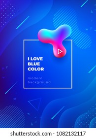 Liquid color background design. Fluid gradient shapes composition. Futuristic design posters. Eps10 vector.