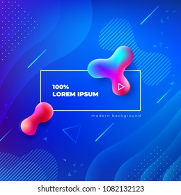 Liquid color background design. Fluid gradient shapes composition. Futuristic design posters. Eps10 vector.