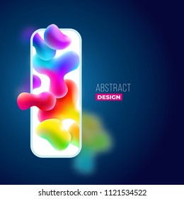 Liquid color background design. Fluid gradient shapes composition. Futuristic design posters. Eps10 vector.