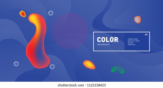 	
Liquid color background design. Fluid gradient shapes composition. Futuristic design posters. Eps10 vector.