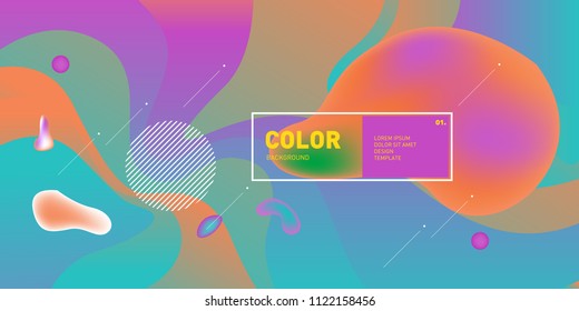 	
Liquid color background design. Fluid gradient shapes composition. Futuristic design posters. Eps10 vector.