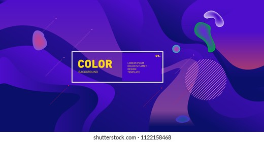 	
Liquid color background design. Fluid gradient shapes composition. Futuristic design posters. Eps10 vector.