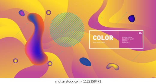 	
Liquid color background design. Fluid gradient shapes composition. Futuristic design posters. Eps10 vector.