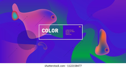 	
Liquid color background design. Fluid gradient shapes composition. Futuristic design posters. Eps10 vector.