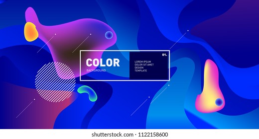 	
Diseño de fondo de color líquido. Composición de formas de degradado de fluido. Carteles de diseño futurista. Vector Eps10.