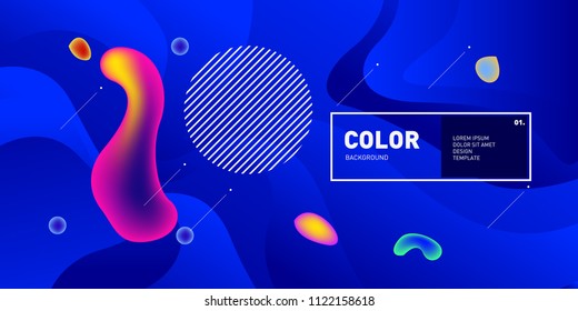	
Liquid color background design. Fluid gradient shapes composition. Futuristic design posters. Eps10 vector.