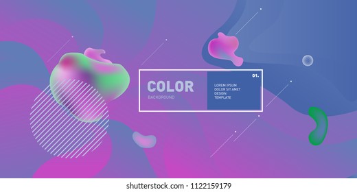 	
Liquid color background design. Fluid gradient shapes composition. Futuristic design posters. Eps10 vector.