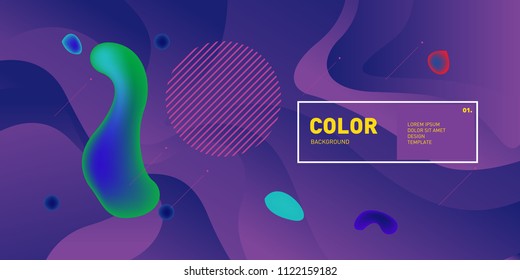 	
Liquid color background design. Fluid gradient shapes composition. Futuristic design posters. Eps10 vector.