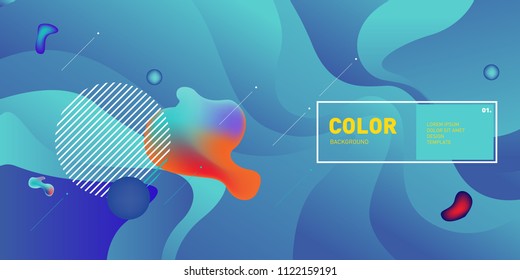 	
Liquid color background design. Fluid gradient shapes composition. Futuristic design posters. Eps10 vector.