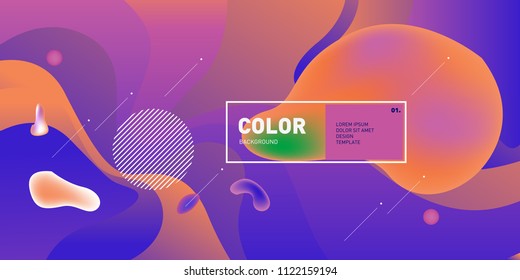 	
Liquid color background design. Fluid gradient shapes composition. Futuristic design posters. Eps10 vector.