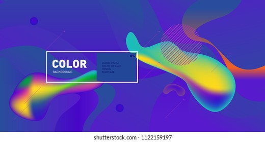 	
Liquid color background design. Fluid gradient shapes composition. Futuristic design posters. Eps10 vector.