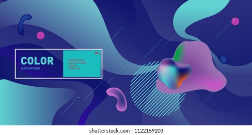 	
Liquid color background design. Fluid gradient shapes composition. Futuristic design posters. Eps10 vector.