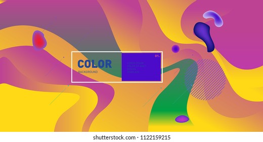 	
Liquid color background design. Fluid gradient shapes composition. Futuristic design posters. Eps10 vector.