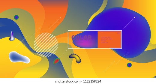 	
Liquid color background design. Fluid gradient shapes composition. Futuristic design posters. Eps10 vector.