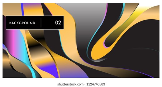 	
Liquid color background design. Fluid gradient shapes composition. Futuristic design posters. Eps10 vector.